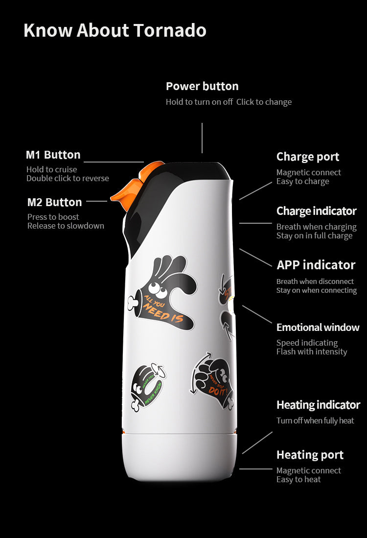 Monster Hub Tornado (White)