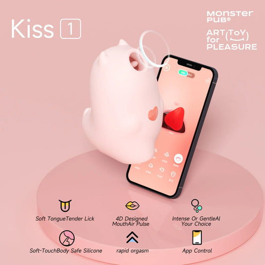 Monster Pub  Magic Kiss Clitoral Vibrator Devil Pink